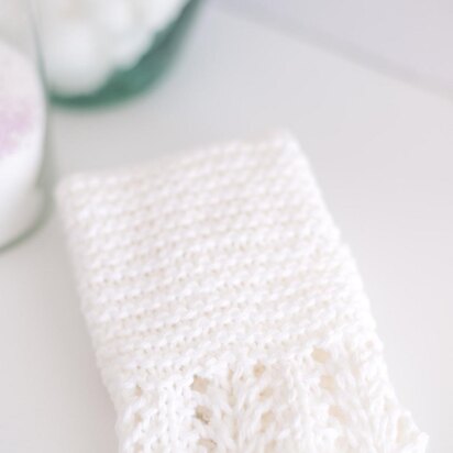 Along the Edge Spa & Dishcloth - knitting pattern