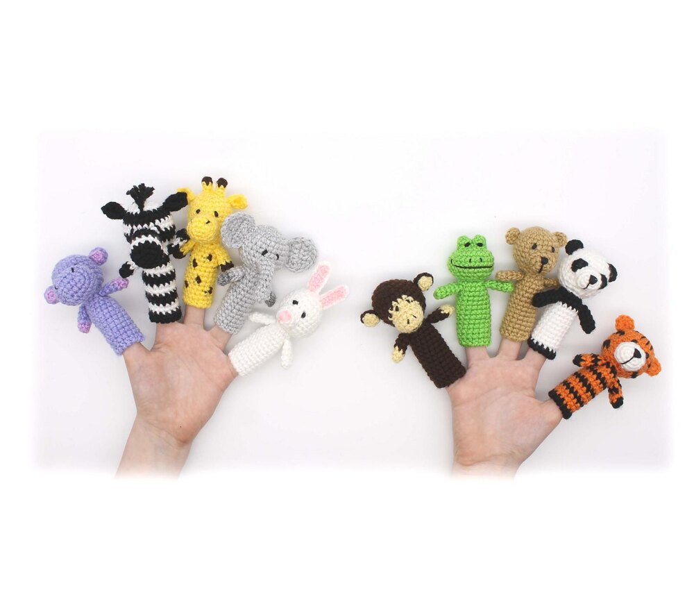 Crocheted Animal Finger Puppets