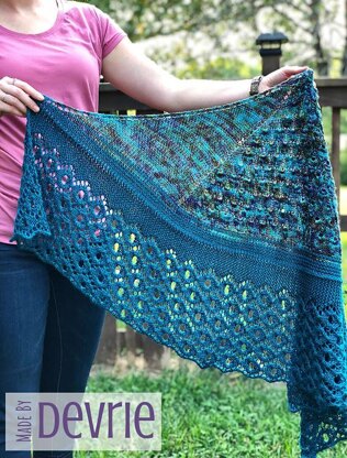 Peacock Feather Shawl