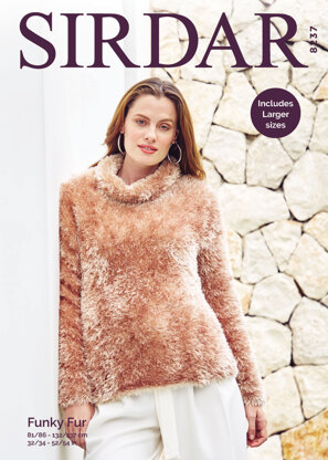 Sweater in Sirdar Funky Fur - 8237 - Downloadable PDF