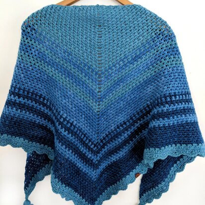 Tidal Fades Shawl