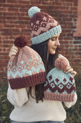 Fair Isle Hat (Knit) – Lion Brand Yarn