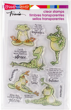 Stampendous Perfectly Clear Stamps - Frog Yoga