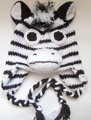 Zebra Hat knit