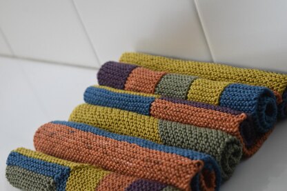 Colorblock Washcloths