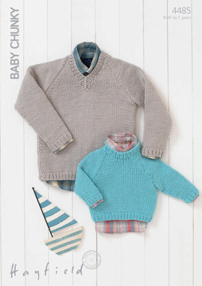 Sweaters in Hayfield Baby Chunky - 4485 - Downloadable PDF