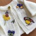 Baby jacket with slow stitching embroidery