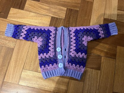 Hexagon Baby Cardigan