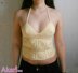 Open weave crochet top with Granny Squares _ M17