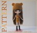 Tiger Hat and Dress Crochet Pattern For Blythe Dolls