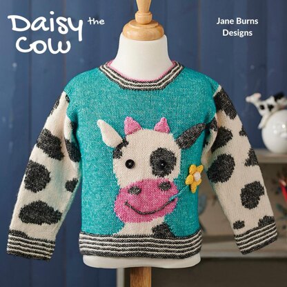 Cow Intarsia Sweater