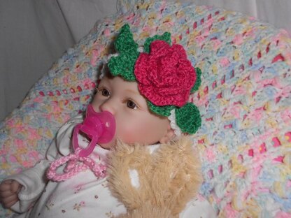 Fairy Rose Baby Headband