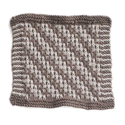 Pebble Beach Washcloth in Lion Brand Cotton-Ease - 90395AD