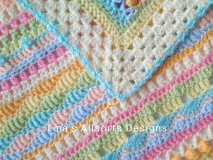 The Allsorts Blanket Crochet pattern by Tina's Allsorts | LoveCrafts