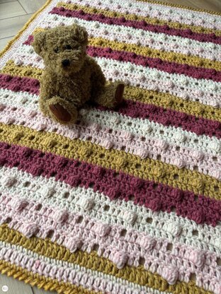 Dotty about Bobbles! Aran Blanket