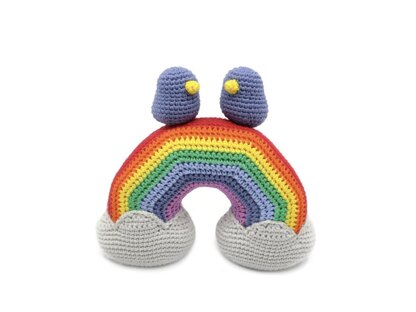 Rainbow and Lovebirds Amigurumi