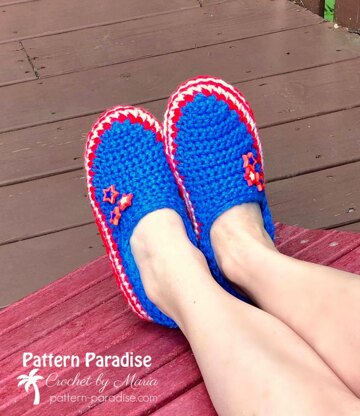 Stars and Stripes Slippers
