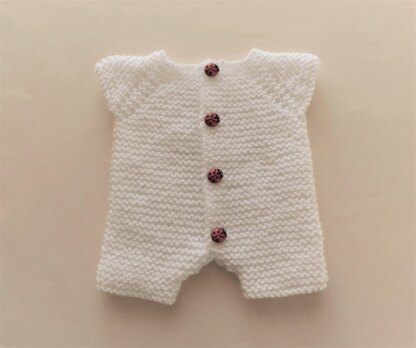 Garter Stitch Romper