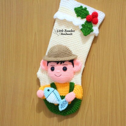 Fisherman Christmas Stocking