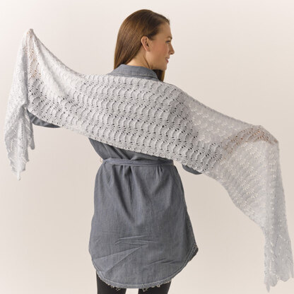 912 Peridot - Wrap Knitting Pattern for Women in Valley Yarns 2/10 Merino Tencel 