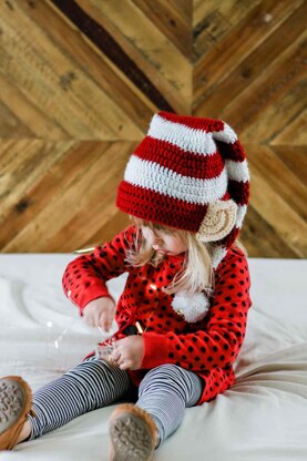 Santa's Little Helper Elf Hat with Ears.