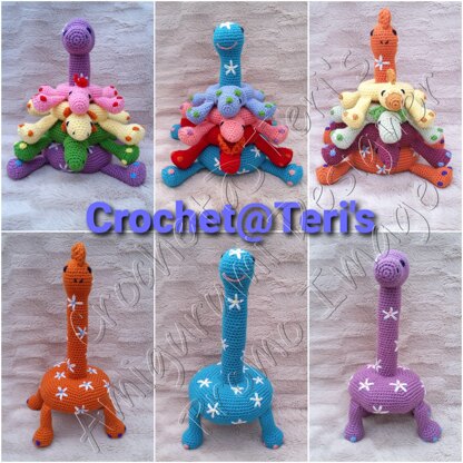 Rainbow Dinosaur Stackers