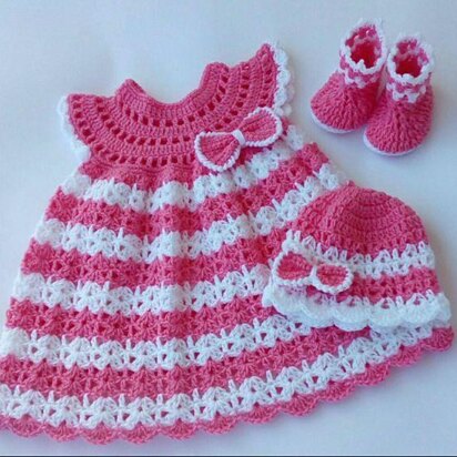 The Pink Baby Dress SET