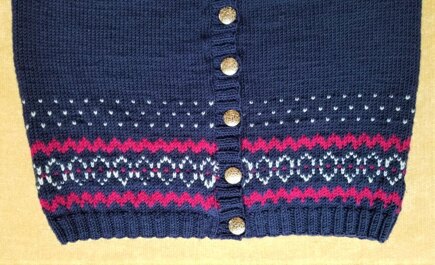 Fair Isle V-Neck Cardigan #4