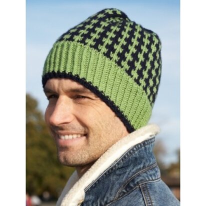 Man's Winter Weekend Hat in Bernat Super Value - Downloadable PDF - knitting pattern