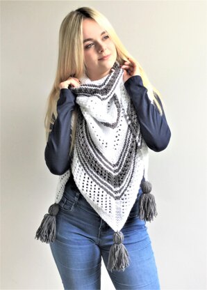 White Wave Shawl