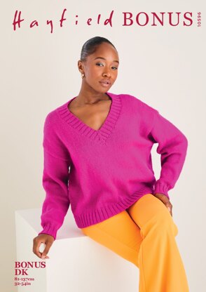 Sweater in Hayfield Bonus DK - 10596 - Downloadable PDF