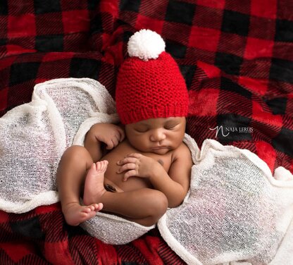 Christmas Baby Hat,  Baby Santa Hat, Christmas Newborn Hat, Newborn Santa Hat