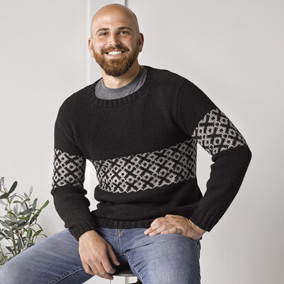 1117 - Loch - Sweater Knitting Pattern for Men in Valley Yarns Northfield by Valley Yarns