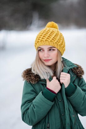 Sofia Ribbed Beanie Hat