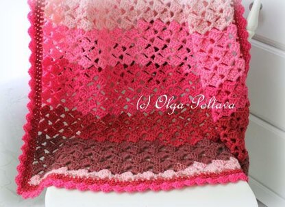 Cherry Chip Baby Afghan