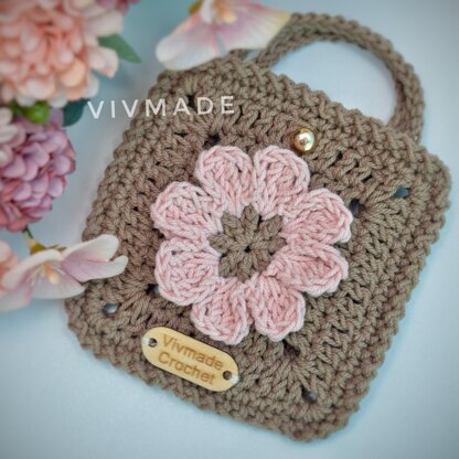 Mini Daisy Pouch with Handle