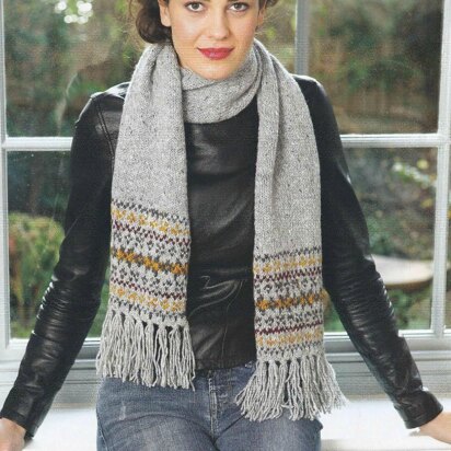 Fairisle Border Scarf