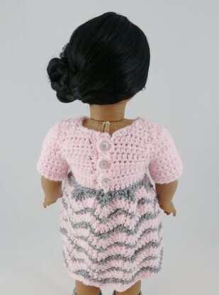 Reversible Chevron Dress - 18" American Girl Doll