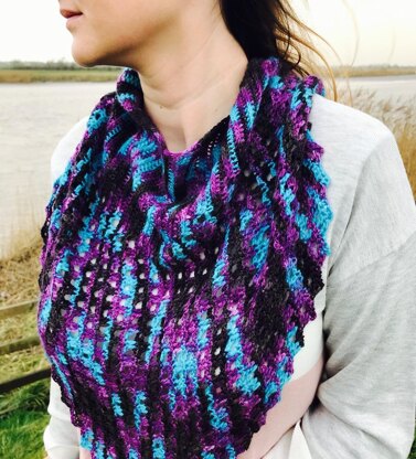 Caught By The Sea Shawl