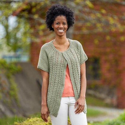 784 Alvy Cardigan - Knitting Pattern for Women in Valley Yarns Goshen