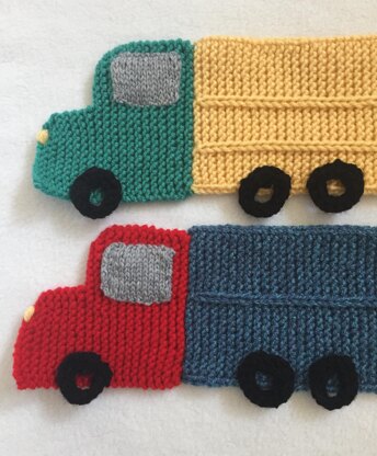 Child's Truck Scarf - Knitting ePattern