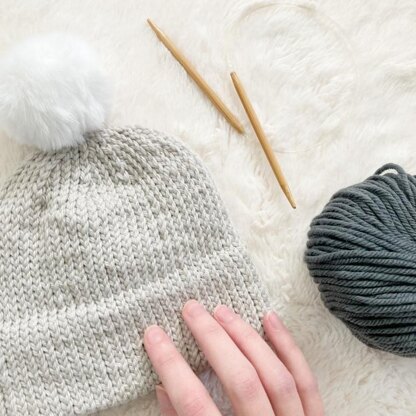 Londynn Beanie: Easy Beginner Hat for Baby and Adult