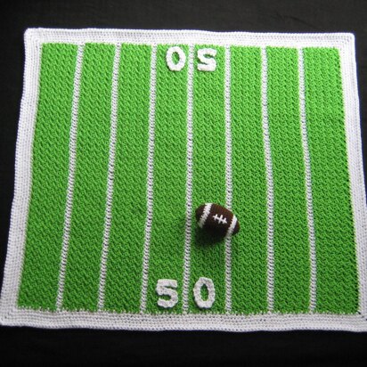 Football Blanket & Rattle