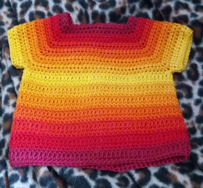 Sunset Cotton Baby Top