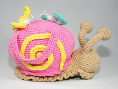 Snail - Doorstop, Stuffed Toy - Amigurumi