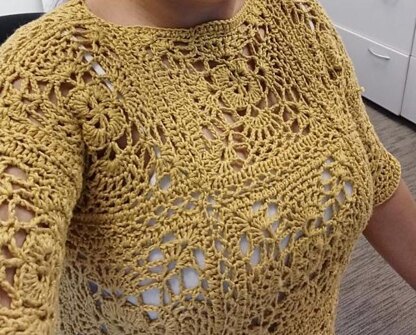 Crochet Floral Lace Top