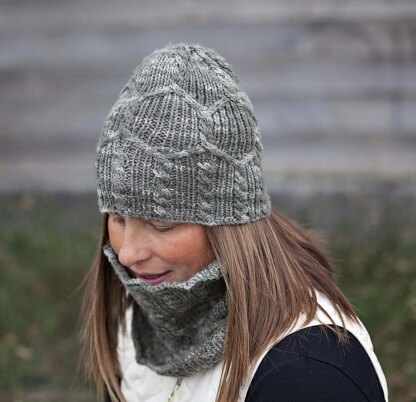 Interlock Hat and Cowl Set