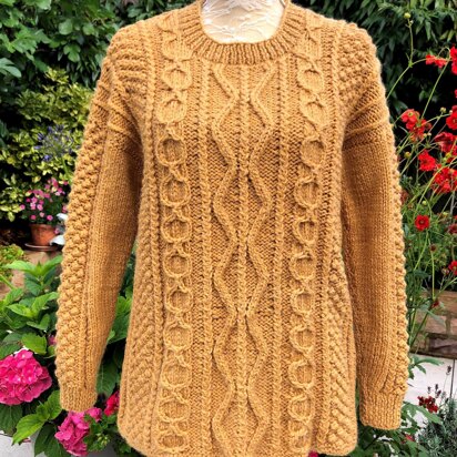 Kinsale - Aran Sweater - knitting pattern