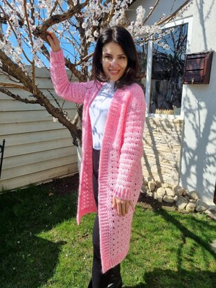 Crochet cardigan for spring