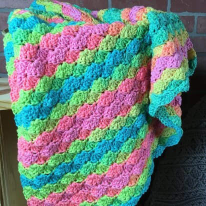 EASY BEGINNER'S Shell Blanket